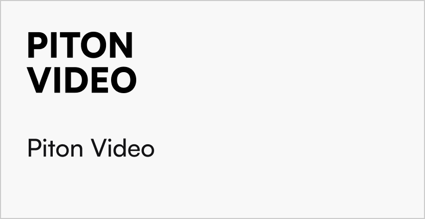 Piton Video