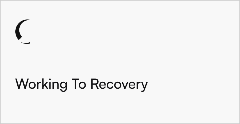 Working To Recovery